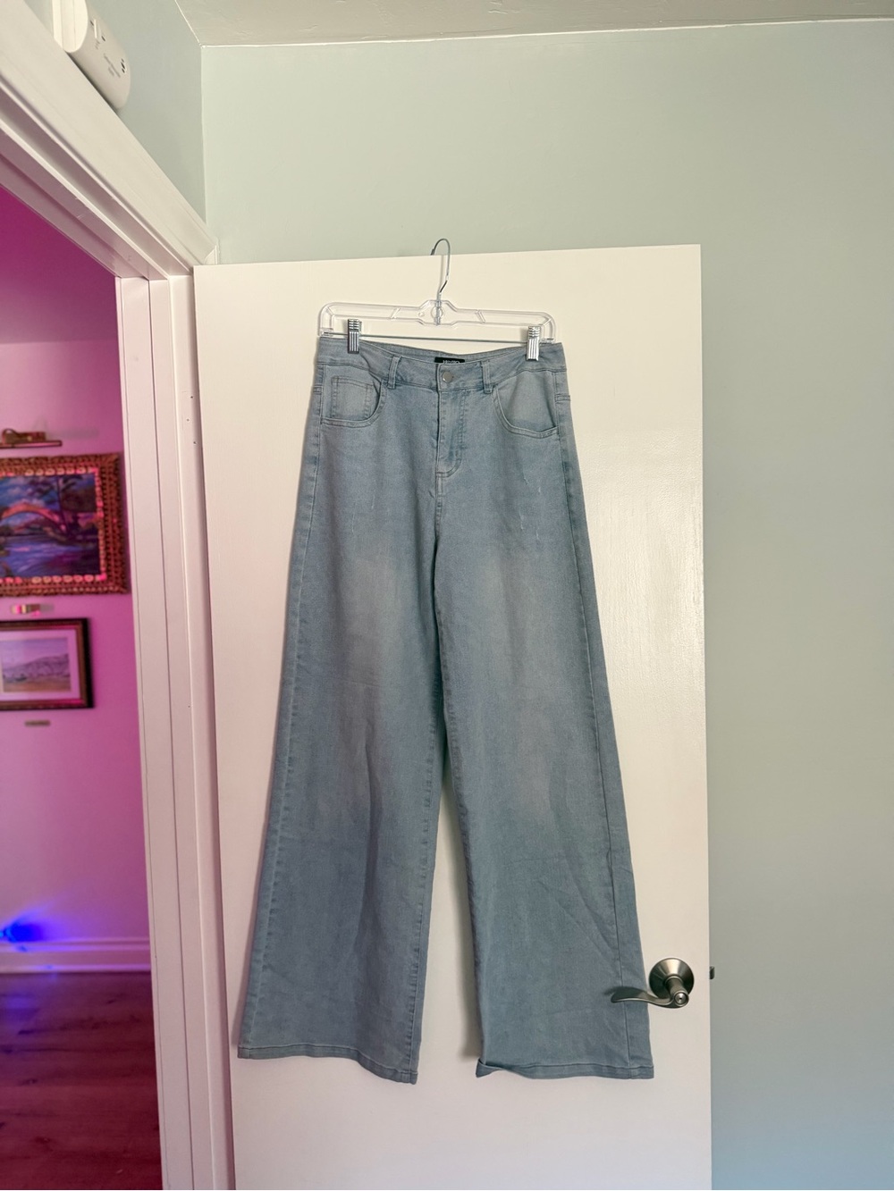 HELLO BELLO Light Blue Wide Leg Women’s Jeans